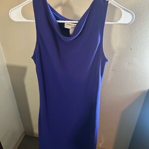 Jones New York Women's Royal Blue Midi Dress
